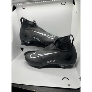 Nike Alpha Menace Elite 3 Men's Size 11.5 Black White Football Cleats CT6648-010